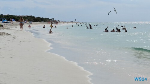 Eagle Beach Oranjestad 24.11.23 Zu Fuß mit Taxi Fähre Boot Bus zu karibischen Stränden AIDAperla 006