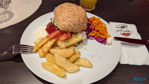 Fuego Restaurant Palma de Mallorca 24.09.21 Geburtstage und Krimis virtuell und live im Mittelmeer AIDAcosma 009