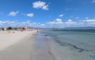Poetto Strand Cagliari 24.09.09 Geburtstage und Krimis virtuell und live im Mittelmeer AIDAcosma 005
