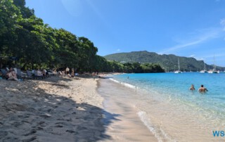 Princess Margaret Beach Bequia Kingstown 24.11.29 Zu Fuß mit Taxi Fähre Boot Bus zu karibischen Stränden AIDAperla 009