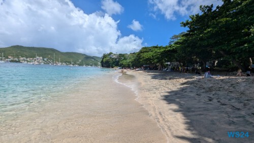 Princess Margaret Beach Bequia Kingstown 24.11.29 Zu Fuß mit Taxi Fähre Boot Bus zu karibischen Stränden AIDAperla 016
