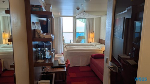 Verandakabine Atlantik 25.02.02 Nach 10 Jahren wieder Kanaren um dem Winter zu entfliehen AIDAcosma 006