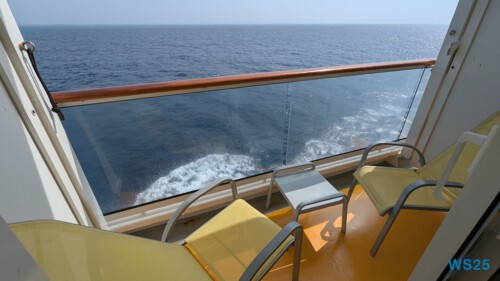 Balkonkabine Indischer Ozean 25.05.10 Begeistert zum ersten Mal in Südostasien AIDAstella 005