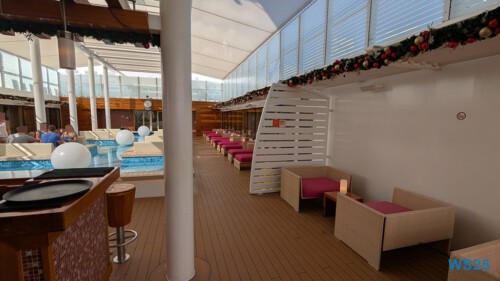 Patio Deck La Romana 25.12.18 Baden und Schnorcheln im kristallklaren Meer AIDAperla 005