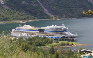 Den Eio entlang zum Eidfjordvatnet Eidfjord 15.08.15 - Norwegen Fjorde England Frankreich Spanien Portugal Marokko Kanaren AIDAsol Nordeuropa Westeuropa